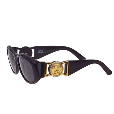 vintage black versace sunglasses|vintage versace sunglasses 1990s.